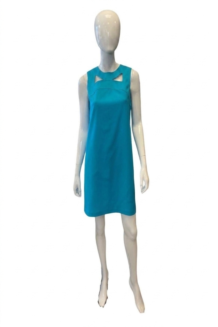 NEW TRINA TURK bev mini dress in teal